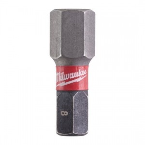 Shockwave Impact Duty vijačni nastavek Milwaukee Hex Hex 8 mm x 25 mm dolžine - 2 kos