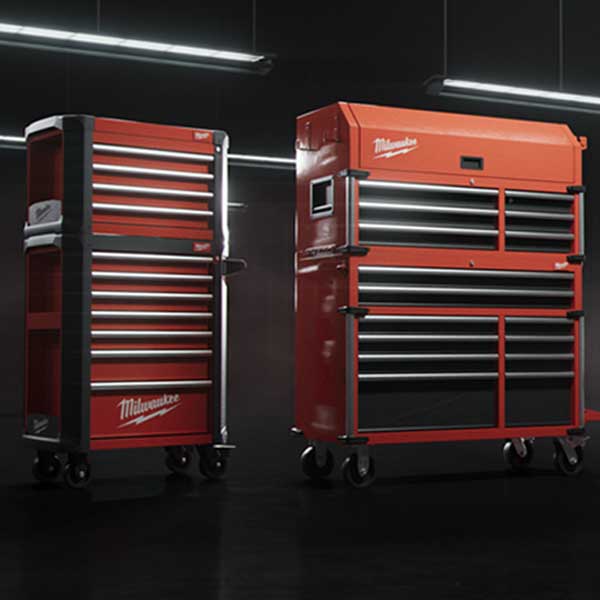 TOOLGUARD jeklene omare in vozički za shranjevanje