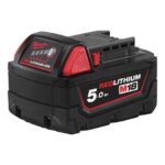 Milwaukee akumulatorska baterija M18 B5 s 5.0 Ah kapaciteto in REDLITHIUM tehnologijo