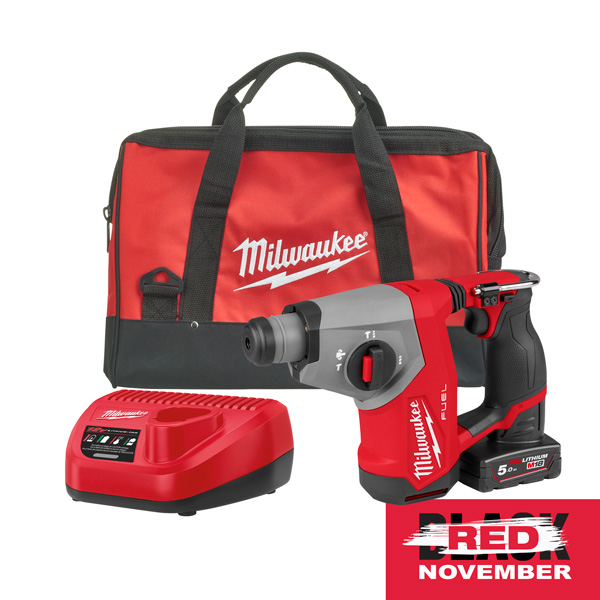 Milwaukee FUEL M12 FHAC16-501B akumulatorsko kompaktno 16 mm SDS-plus rotacijsko kladivo