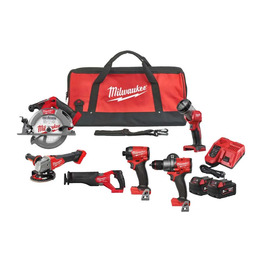 Milwaukee set M18 FPP6G3-502B (FPD3, FID3, FCS552, FSZ, FSAG-125 X, TLED)
