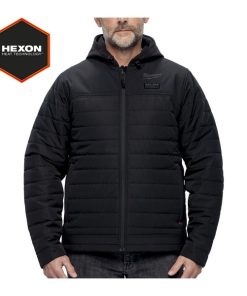 Milwaukee črna moška ogrevana jakna s puhom HEXON M12 HPJBL3-0