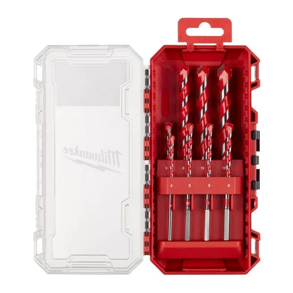 Milwaukee 8 delni set Packout svedrov za beton od 4 do 12 mm
