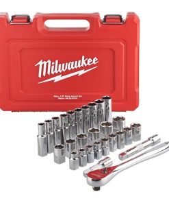 Milwaukee metrični 28-delni ½″ set raglje in natičnih ključev