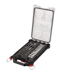 Milwaukee Packout 28-delni ¼″ set raglje in nasadnih ključev