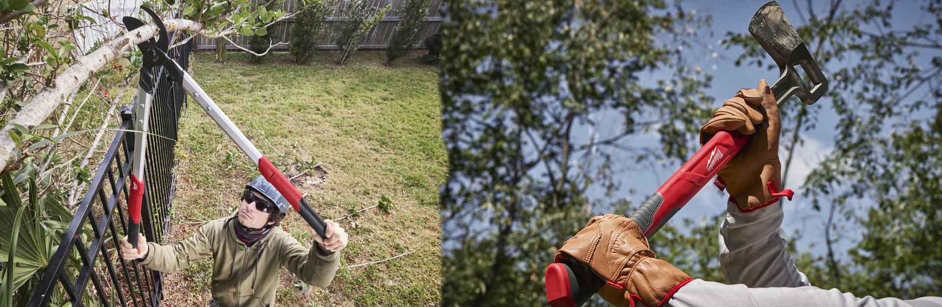 Urejanje okolice z ročnim Milwaukee orodjem