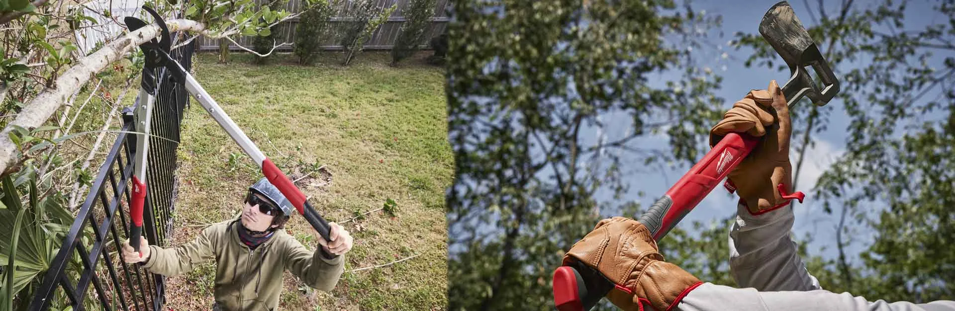 Urejanje okolice z ročnim Milwaukee orodjem