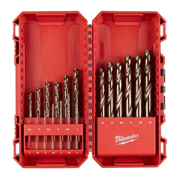Milwaukee HSS-G cobalt svedri za kovino set 19 kos
