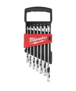 Milwaukee set kombiniranih ključev z ragljo MAX BITE – 7 delni fleksibilna glava (8–17 mm)
