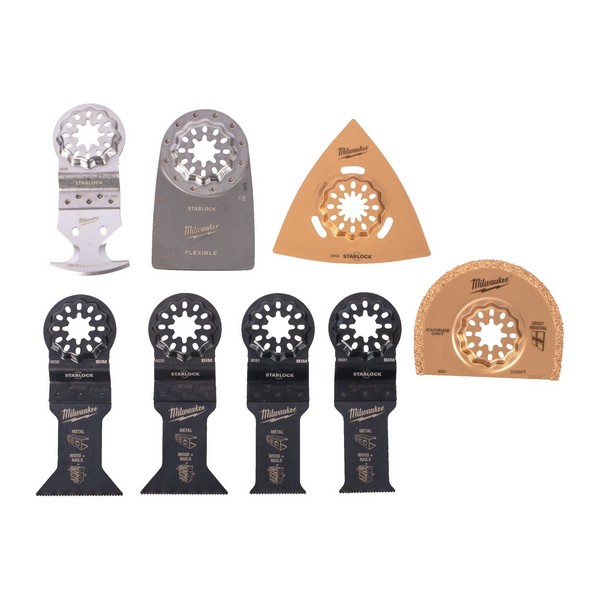 Milwaukee set rezil za multifunkcijsko orodje Starlock – renovacijski 8 delni
