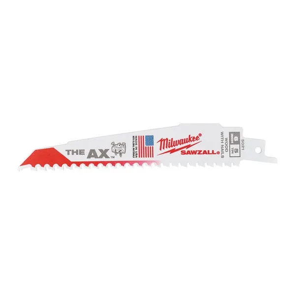Milwaukee AX™ listi za povratno sabljasto žago 150 mm (les z žeblji) 25-delni
