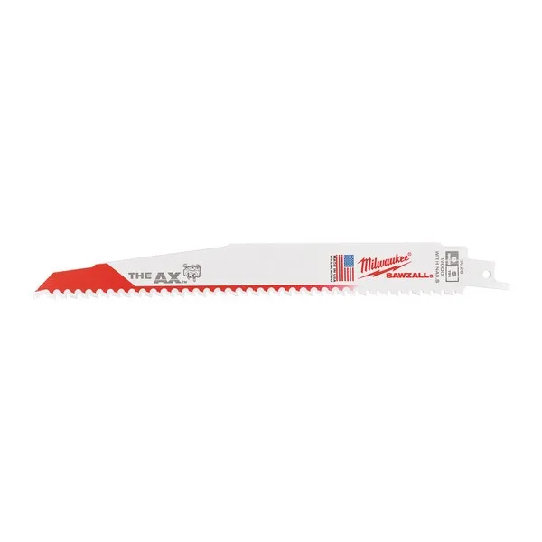 Milwaukee AX™ listi za povratno sabljasto žago 230 mm (les z žeblji) 25-delni