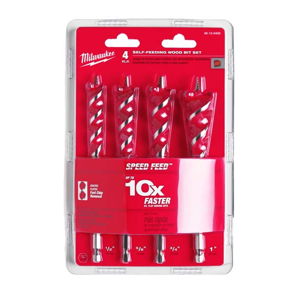 Svedri za les 13-25 mm Milwaukee SPEED FEED 4 delni set