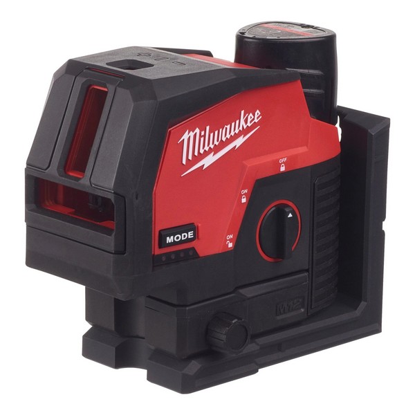 Zeleni križni laser s točkami Milwaukee M12 CLLP