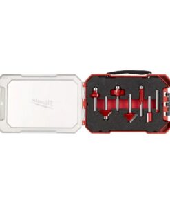 Milwaukee 7 delni set dvoreznih HM rezkarjev z 8 mm vpetjem