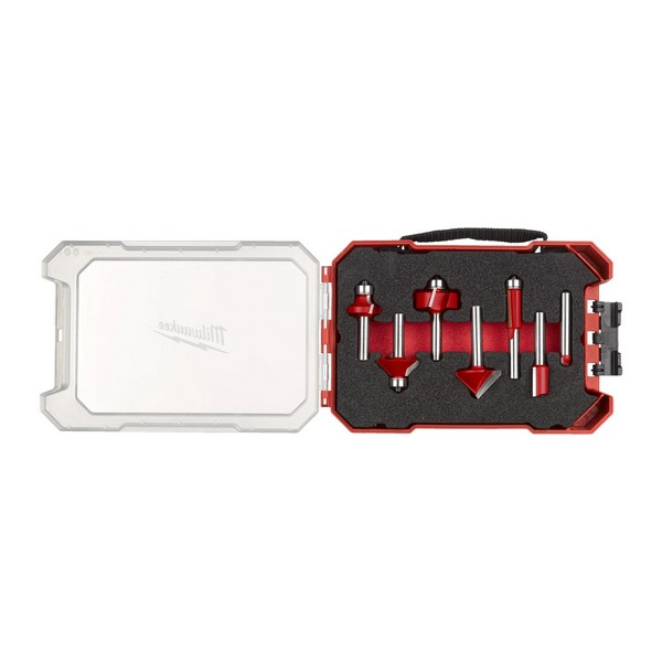 Milwaukee 7 delni set dvoreznih HM rezkarjev z 8 mm vpetjem
