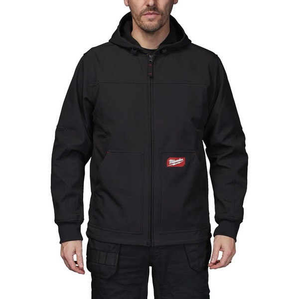 Milwaukee črna jakna SJ BL s kapuco FREEFLEX Softshell